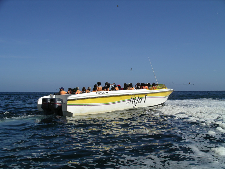 una de las lanchas rápidas que se usan